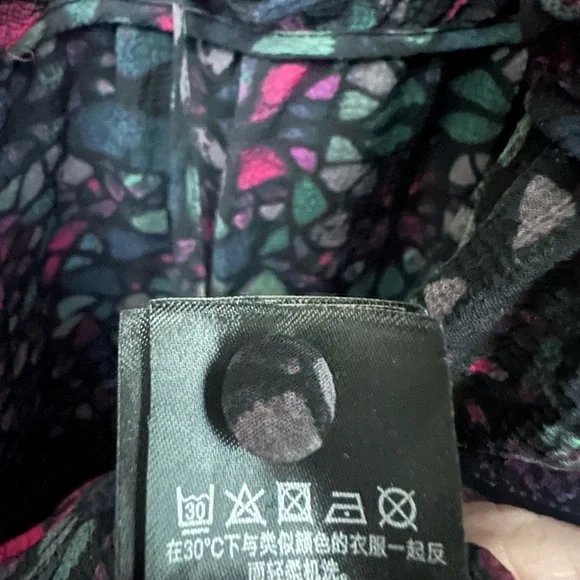 Ted Baker Ellyah Swing Midi Dress Size 10 Butterfly Kaleidoscope Tiered Ethereal - Picture 7 of 8